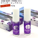 ラベンダー 精油 100 スプレー 10ml×2本セット 北海道 富良野 ラベンダー ピュア オイル エッセンシャルオイル ラベンダー アロマ 香水 オーガニック メール便 送料無料