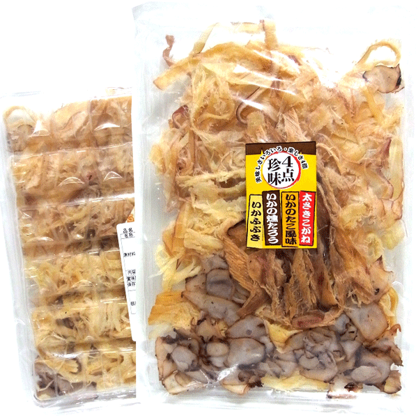 珍味セット 珍味 詰め合わせ)イカ4点珍味 155g いつでもポイント10倍 メール便送料無料