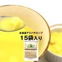 北海道 アスパラスープ (D) 即席パウダー 15袋 (15杯分) 業務用 アスパラスープ クルトン入り クリーミーな 北海道産グリーンアスパラのスープ メール...