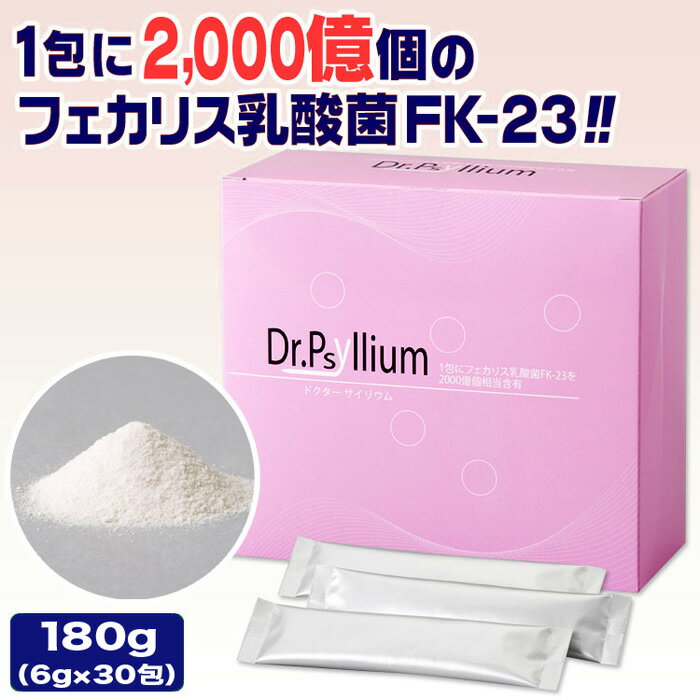 Dr. Psyllium ドクターサイリウム 乳酸菌・食物繊維配合 180g （6g×30包） ニチニチ製薬 乳酸菌サプリメント 1