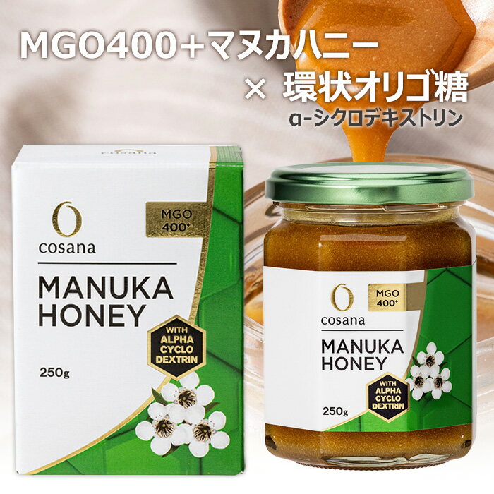 α-シクロデキストリン入りマヌカハニーMGO400+ 250g 6個セット