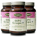 OPC Grape＋ OPCグレープ＋ 90カプセル 3個セット ポリフェノール含有サプリメント FLORA フローラ