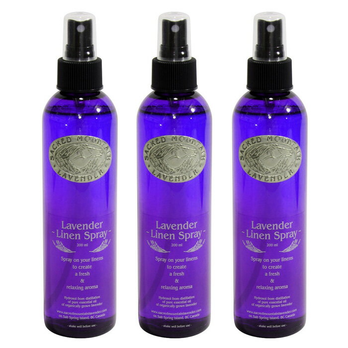 SACRED MOUNTAIN LAVENDER サクリッド マウンテン ラベンダー リネンスプレー 200ml 3個セット