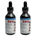 マリアアザミ チンキ 液体 2オンス 59.2ml 2個セット ペット用ハーブサプリメント ECLECTIC for Pets エクレクティック(4)