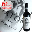 6本セット タトール プリミティーヴォ デル サレントポッジョ レ ヴォルピ（赤ワイン イタリア）