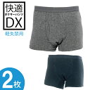 2枚セット 尿漏れパンツ 失禁パンツ 男性用 快適ボクサーパンツDX (軽失禁 失禁ショーツ 軽度用 失禁用品 メンズ 紳士 リソー販売株式会社 介護 消臭 ギフト プレゼント)(メール便送料無料)(代引不可)