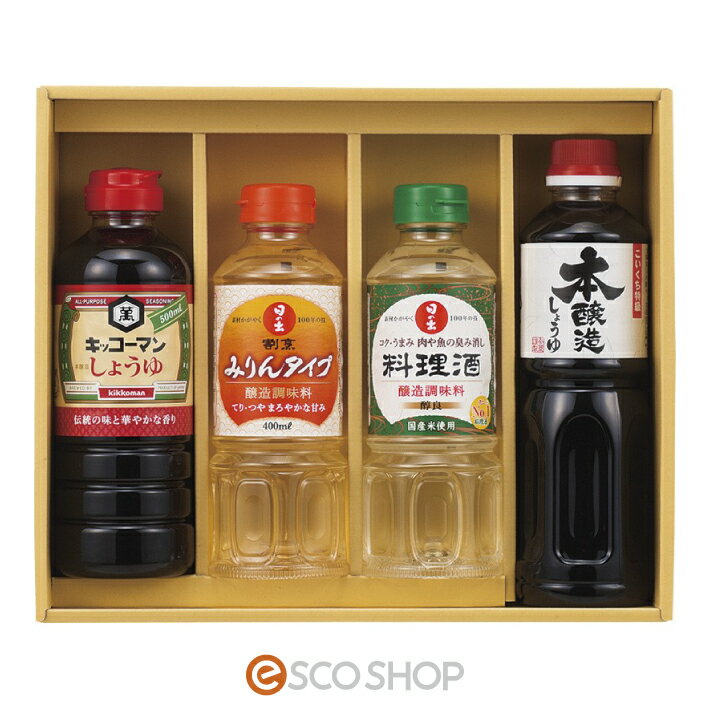 キッコーマン＆調味料バラエティセット和食 日本料理 みりんタイプ 料理酒 醤油 メーカー直送 代引不可 同梱不可