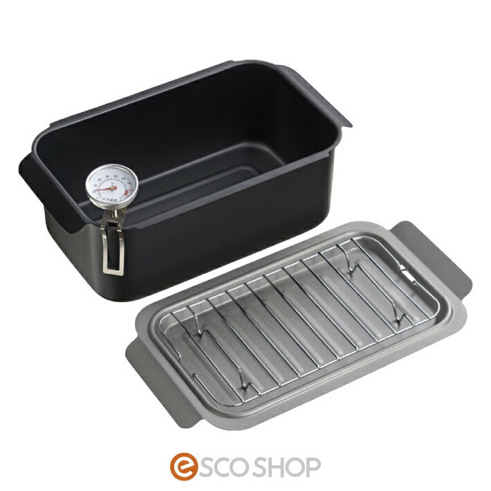 IH対応角型揚げ鍋（温度計・アミ付）串揚げ 揚げ物 キッチン用品 料理 送料無料 メーカー直送 代引不可..