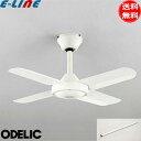 ODELIC オーデリック WF407+WF359 スチールファンコンパクト シーリングファン 傾斜天井対応35°パイプ長900 4枚短羽根 リモコン付「送料無...
