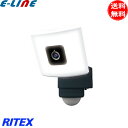 ムサシ RITEX ライテックス センサーライト 防犯カメラ C-AC1020TA 20Wワイド 追尾式LEDセンサーライト Wi-Fiカメラ CAC1020T...