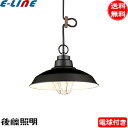 後藤照明 GLF-3485BK ペンダントライト 〆付けガード アルミ配照 電球同梱 口金E26 1灯 インダストリアル ブラック「送料無料」