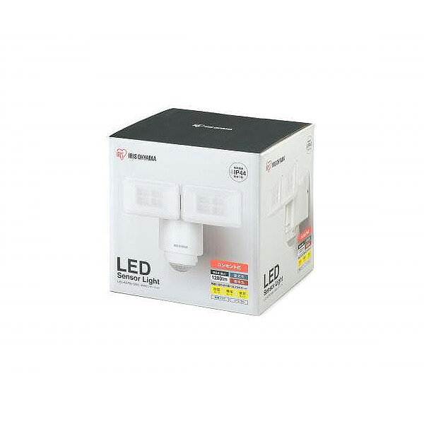 アイリス LED防犯センサーライト コンセント式 2灯 LSL-ACTN-1200 防犯 点滅 フラ...