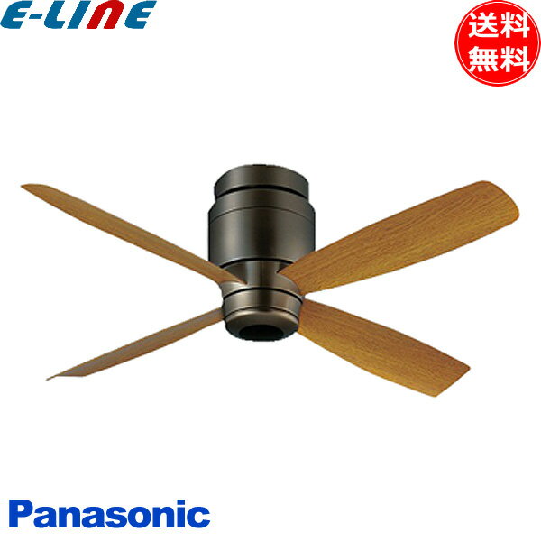 パナソニック シーリングファン 小型 SP7078 DCモーター 傾斜天井 木目 おしゃれ シンプル シーリングファン 照明 Panasonic 「送料無料」