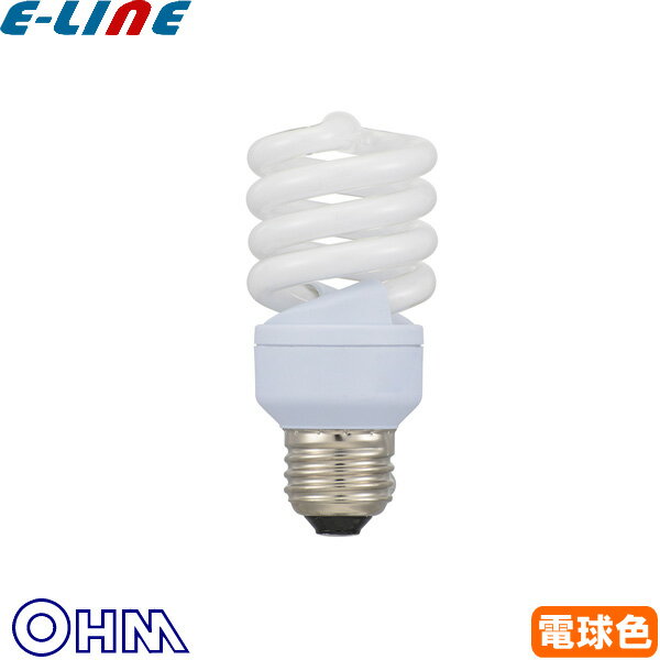 オーム電機 EFD15EL/12-SPB 電球形蛍光灯 60形相当 電球色 口金E26 EFD15EL12SPB「送料区分A」