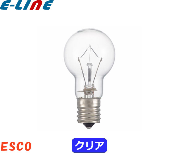 ★ミニクリプトン電球 Esco KR110V36W 36ワット 40形 ガラスクリア E17 LDS110V36WCK LDS100V36WCK「区分A」