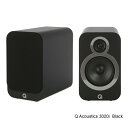 Q Acoustics3020i ブラック パッシブスピーカー1ペア　ブックシェルフ