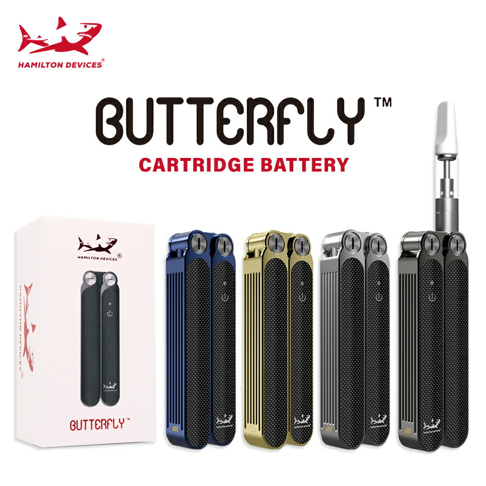 HAMILTON DEVICES ハミルトンデバイス BUTTERFLY バタフライ バッテリー カートリッジ ハミルトンデバイス 500mAh CBD CBN CBG CBC DNG