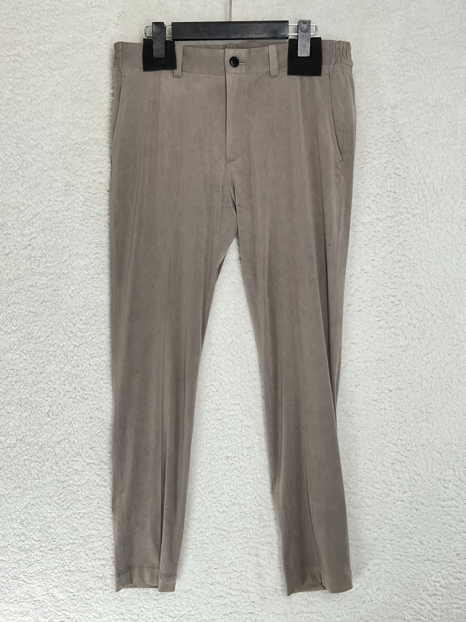 値下げ 1piu1uguale3 ウノ ピゥ ウノ ウグァーレ トレ 6 ベージュ DANDY SLACKS トリコット スウェード ダンディ スラックスパンツ