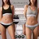 Calvin Klein カルバンクライン スポーツブラ&ショーツ セット レディース アンダーウェア 下着 ブラレット ビキニショーツ F3785AD F37...