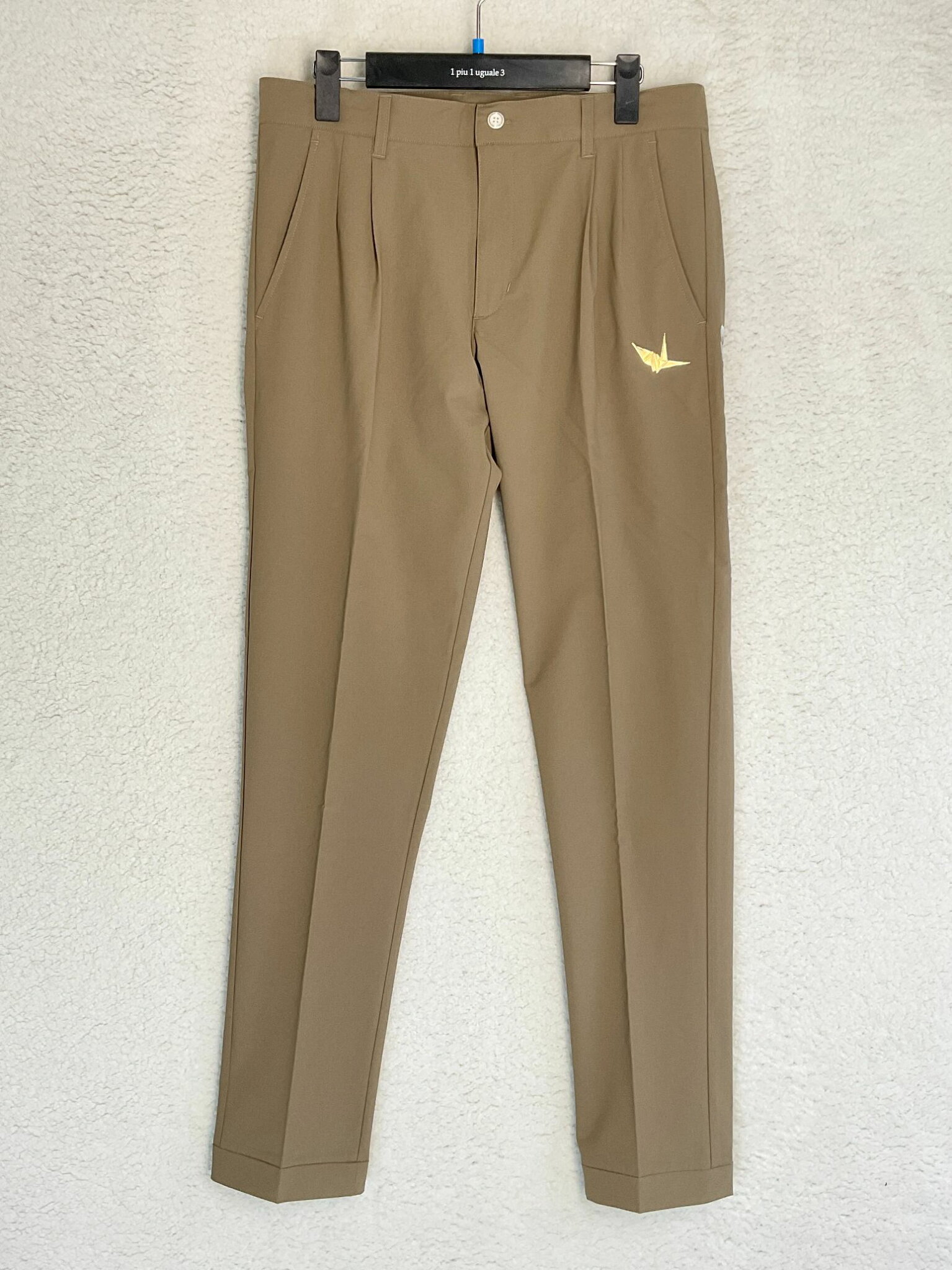 1PIU1UGUALE3 GOLF 5 ベージュ TUCK SLACKS タックスラックスパンツ 5