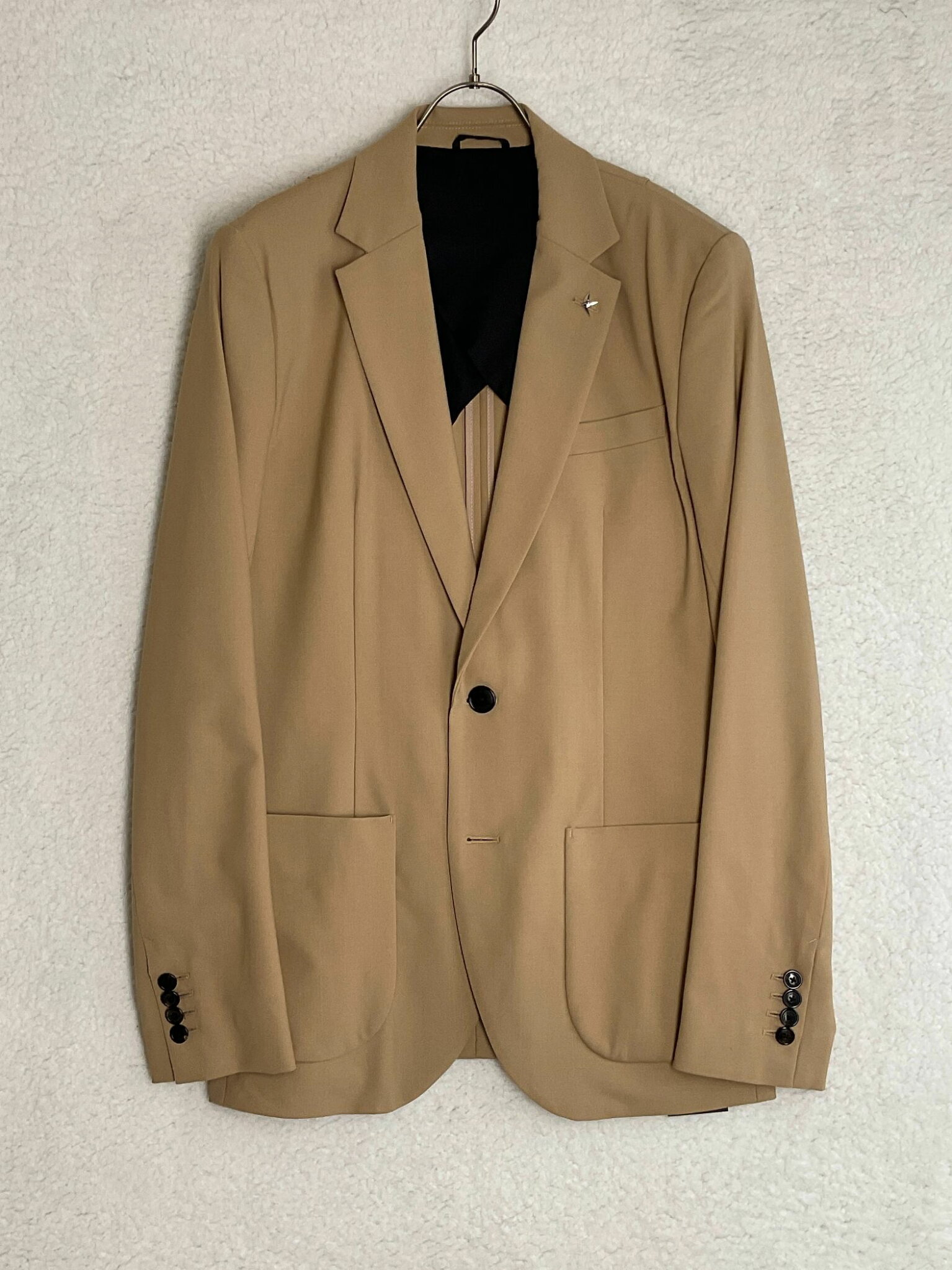 値下げ 1piu1uguale3 ウノピゥウノウグァーレトレ 5 キャメル COMFY JACKET コンフィジャケット テーラード
