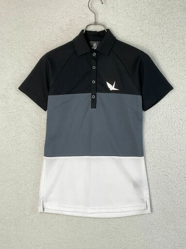 1PIU1UGUALE3 GOLF 1 ブラック×グレー×ホワイト S/S POLO BIG BORDER ビッグボーダー半袖ポロ 1PIU1UGUALE3 GOLF 1 ブラック×グレー×ホワイト S/S POLO BIG BORDER ビッグボーダー半袖ポロ