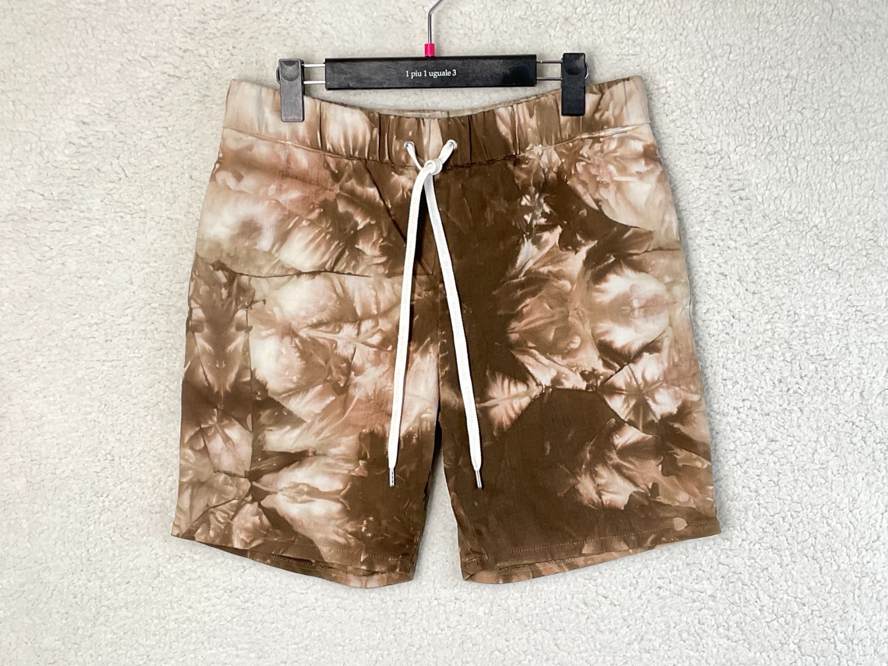 1piu1uguale3 ウノピゥウノウグァーレトレ 6 ブラウン EASY SHORTS タイダイイージーショーツ