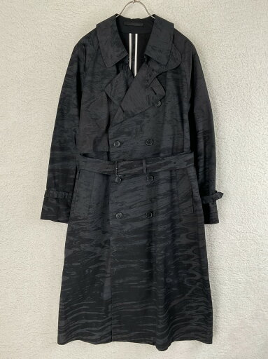 値下げ 未使用 YOKE ヨーク - ブラック×グレー 水谷太郎 Photo Printed Cotton Trench Coat 値下げ 未使用 YOKE ヨーク - ブラック×グレー 水谷太郎 Photo Printed Cotton Trench Coat