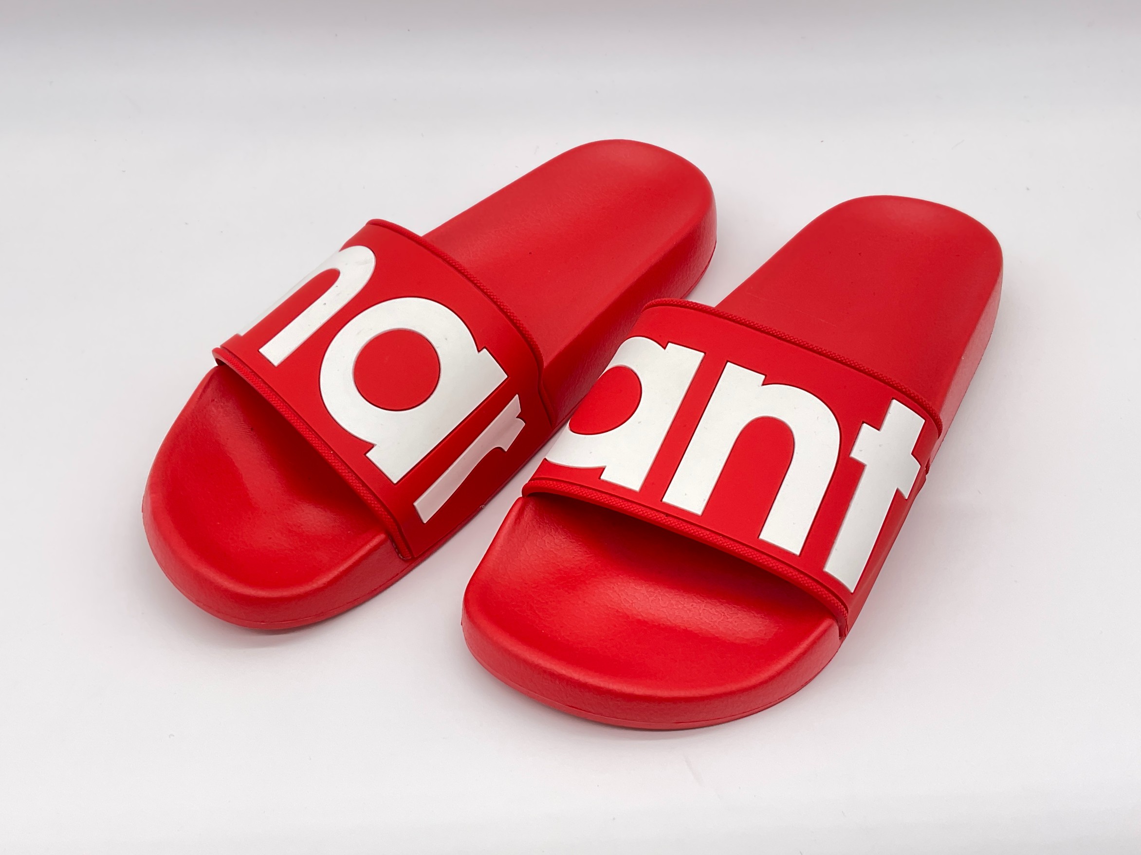 未使用 ISABEL MARANT ETOILE　イザベルマランエトワール 37 レッド×ホワイト ロゴシャワーサンダル　..