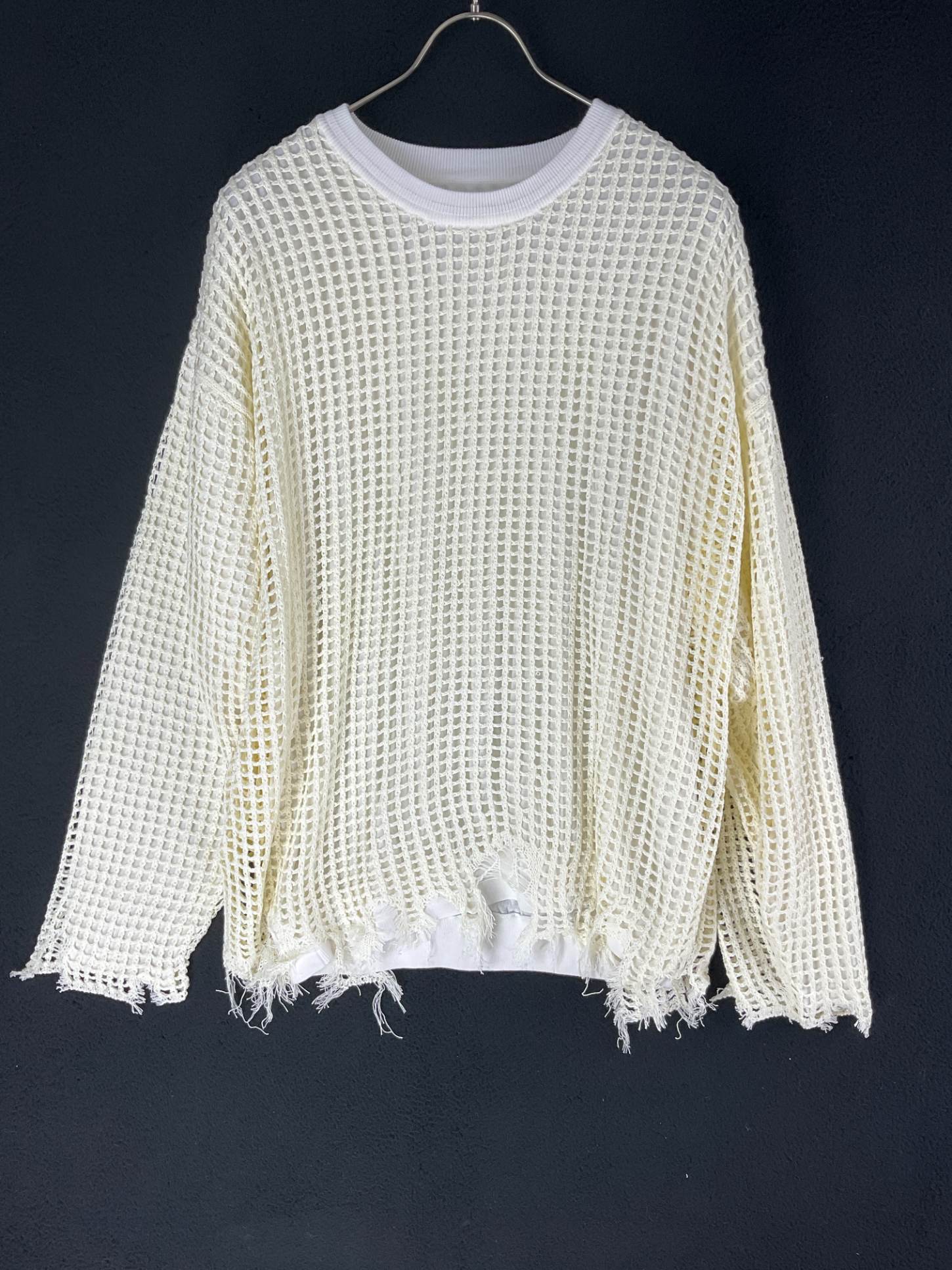 MAGIC STICK　マジックスティック 25SS-MS3-026 PREDATOR CREW LS T プレデターロングスリーブTシャツ　カットソー 未使用品 XL ホワイト(4)