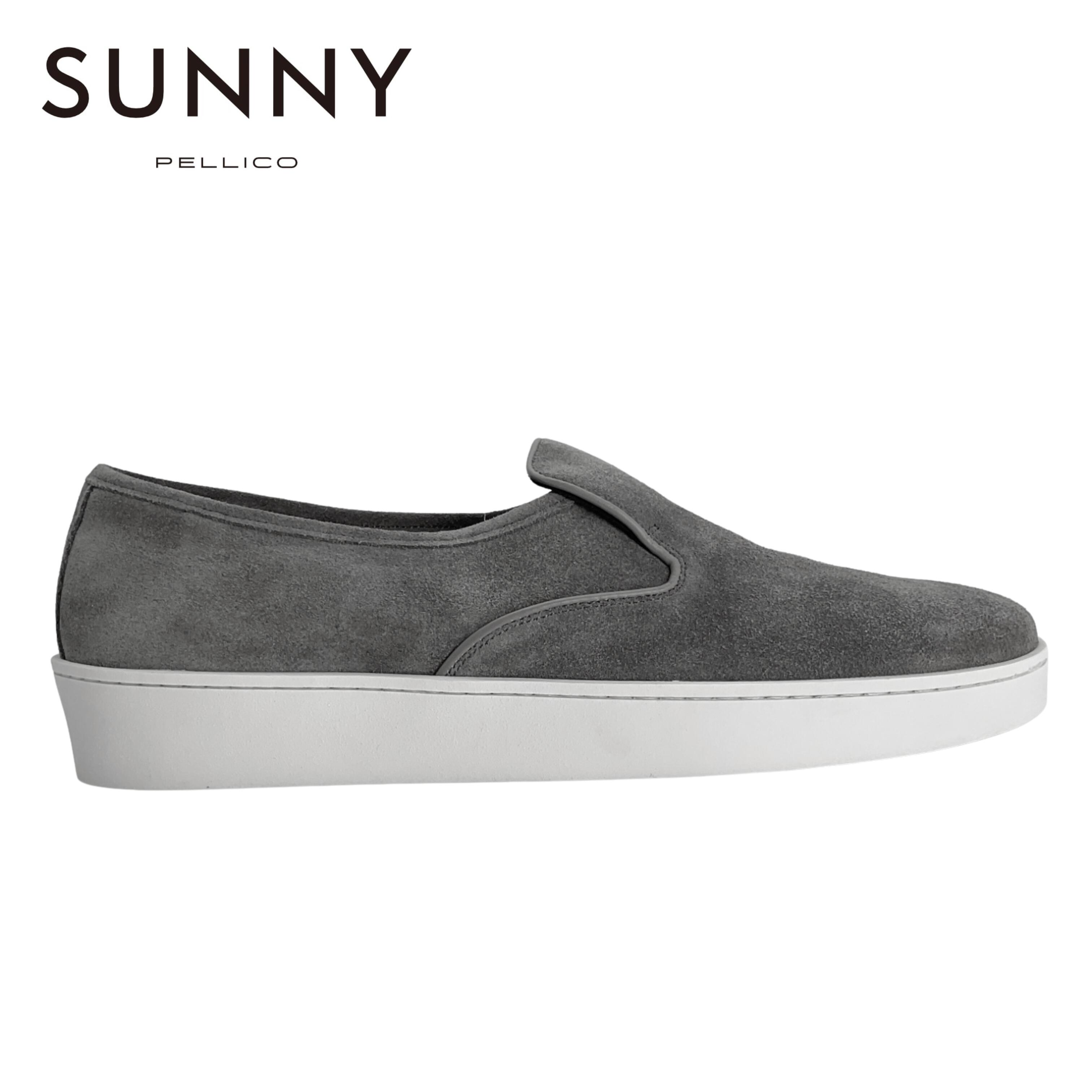 乐天商城 - PELLICO SUNNY PM24-M004 SUEDE GIOIA スウェード スリッポン 未使用品 44 PIOMBO/グレー
