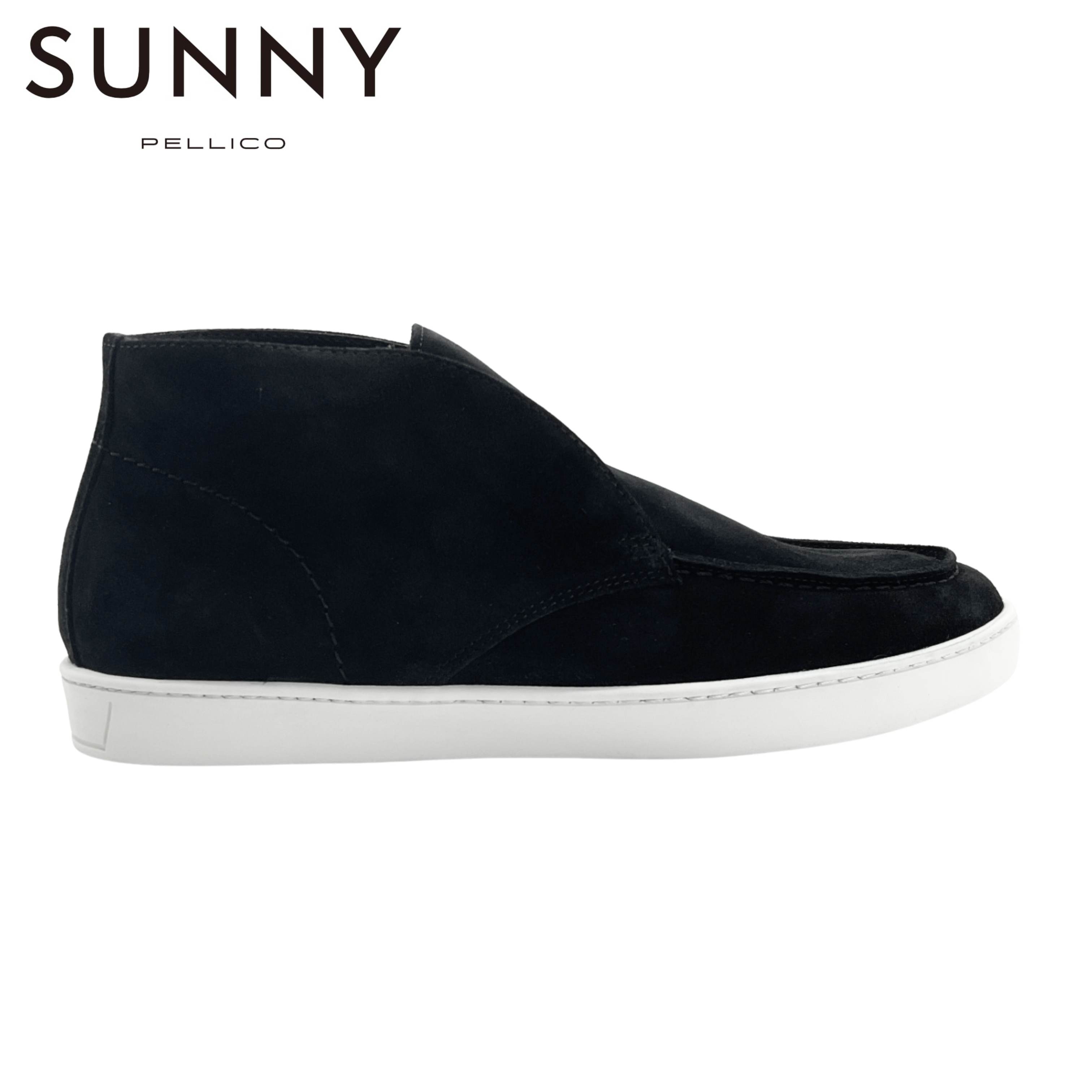 樂天商城 - PELLICO SUNNY PM25-M007 SUEDE BARTEX スウェードレザー チャッカ スニーカー 未使用品 42 NERO/ブラック