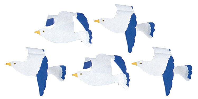 【店舗・イベント用品】【夏】【マリン】ミニカモメ5個セット