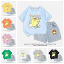 2025新品登場 子供服 子供用 半袖 アニメ キャラクター tシャツ(tシャツ+半ズボン 上下セット) 8色から選択可能 薄い型 速乾 防臭 ブラックゆったり 女の子 夏服 tシャツ キッズ 通気性 人気 かわいい 快適 人気