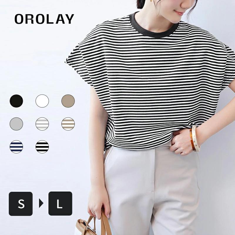 Rakuten - 半袖Tシャツ レディース トップス ショートスリーブTシャツ カットソー 半袖 丸首 コットン100％ おしゃれ ゆったり