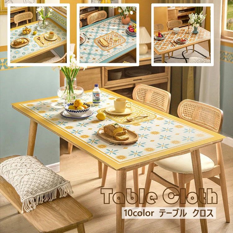 テーブルマット 80*130cm 80*120cm 70*130cm 70*120cm 60*120cm 60*60cm 家庭用 撥水 長方形 正方形 テーブルセッティング 級感