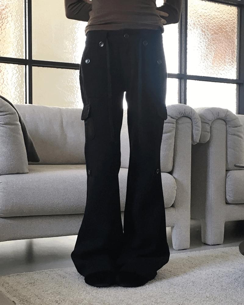 北y2kローライズカーゴブーツカットパンツ パンツ スラックス レディース｜韓国 wonderwonder｜コーディブック