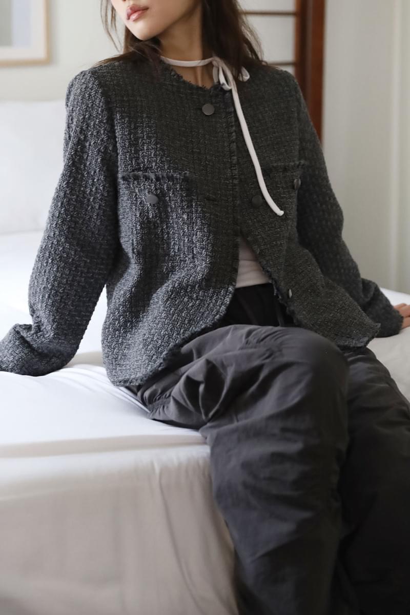 ブリンツイードシーンジャケット カーディガン / ベスト カーディガン レディース｜韓国 COLOR iN ID｜コーディブック