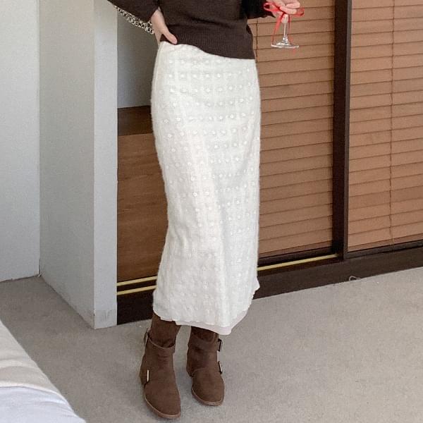 アンチドレースニットロングスカート スカート トランペットスカート レディース｜韓国 HEYLADY｜コーディブック