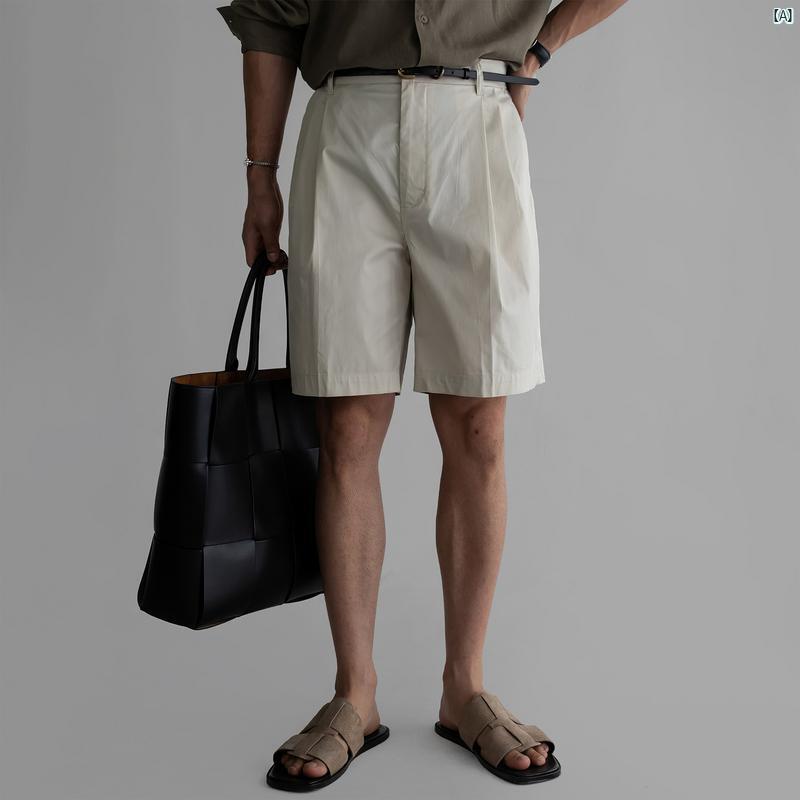 Rakuten - メンズ　ファッション　韓国ファッション　オシャレ　コーデ アプリコット アメリカン レトロ ショーツ メンズ 夏 ストレート カジュアルショーツ スポーツ ファッション ヘビー サイクリング