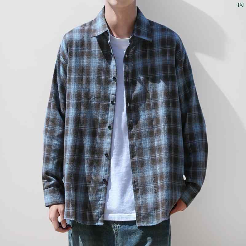 メンズ ファッション コーデ チェック シャツ メンズ 長袖 春秋 アメリカン レトロ 起毛 カジュアル 薄手 ジャケット