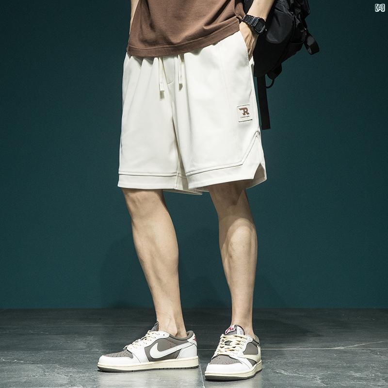 メンズ　ファッション　コーデ 男子用 夏用 薄手 スポーツ ショーツ たり カジュアル 通気性 ストレー..