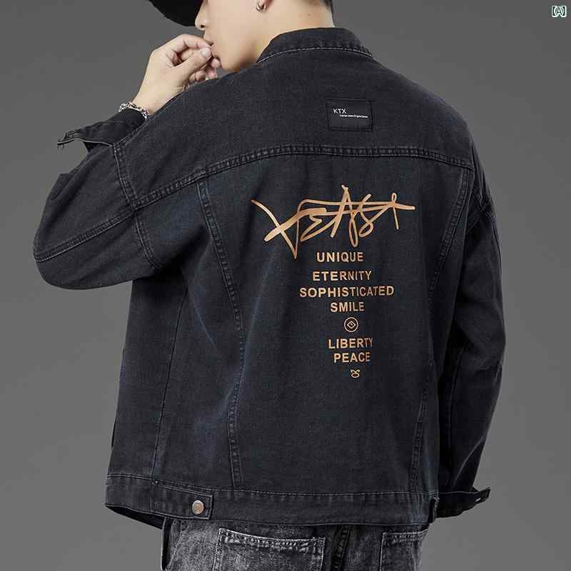 Rakuten - メンズ　ファッション　コーデ 春秋 デニムジャケット メンズ ファッション ベルベット 厚手 ワークジャケット トップス 冬 デニム 服