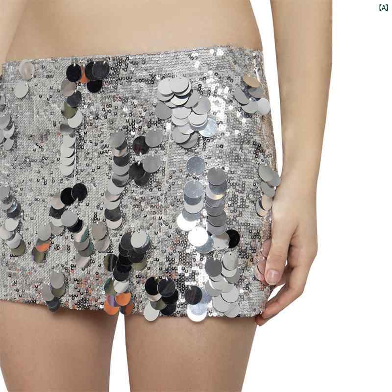 レディース Y2K ファッション 2000代 Yi Mengling 魅惑的 ローウエスト 個性 汎用性 高さ 春夏 レトロ ディスコ スカート Aラインイン ヒップ ハグ スパンコール