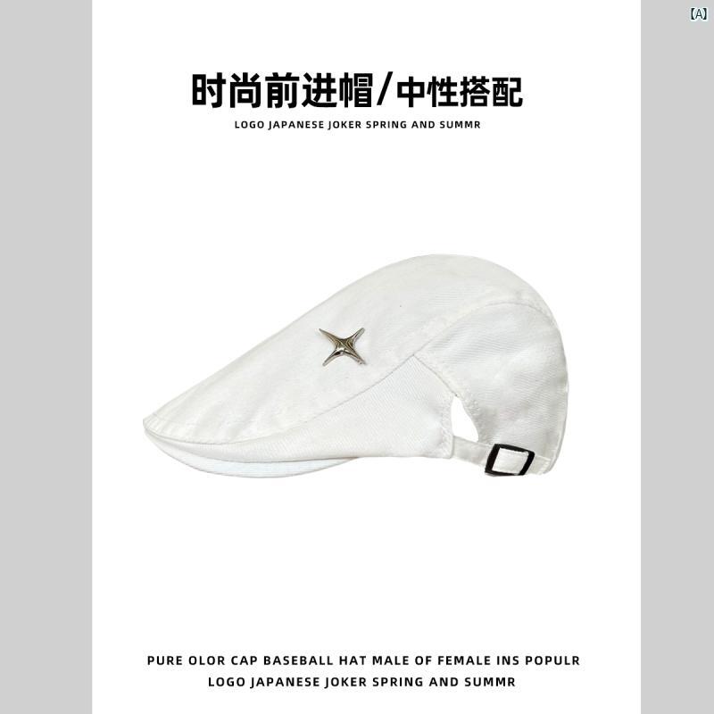 ハット　帽子　かわいい　オシャレ　Y2K レトロ イン 四芒星 カウボーイ フォワード ハット 春夏 カジ..