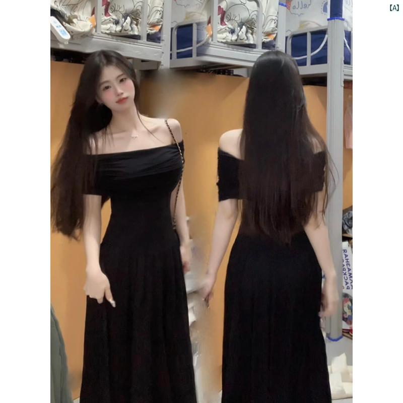 レディース Y2K アーバンファッション 海外ファッション レディース おしゃれ ブラック ワンショルダー スリム ジャンプ スーツ ロング スカート レディース 夏 ウエスト フレンチ 背 高さ 子供