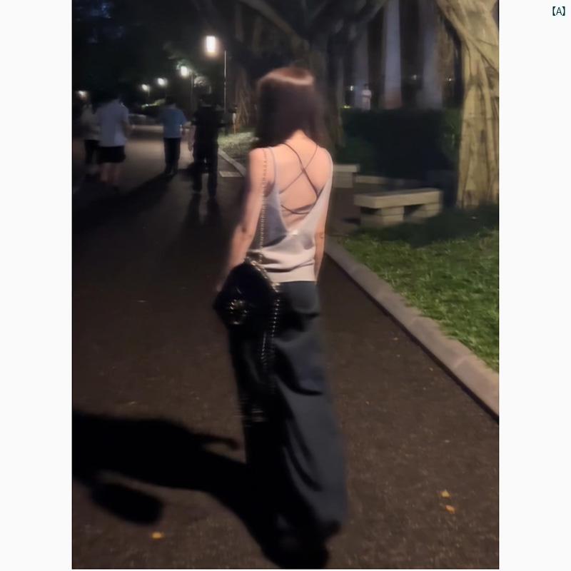 レディース　Y2K アーバンファッション　海外ファッション　レディース　おしゃれ バックレス ニットキ..