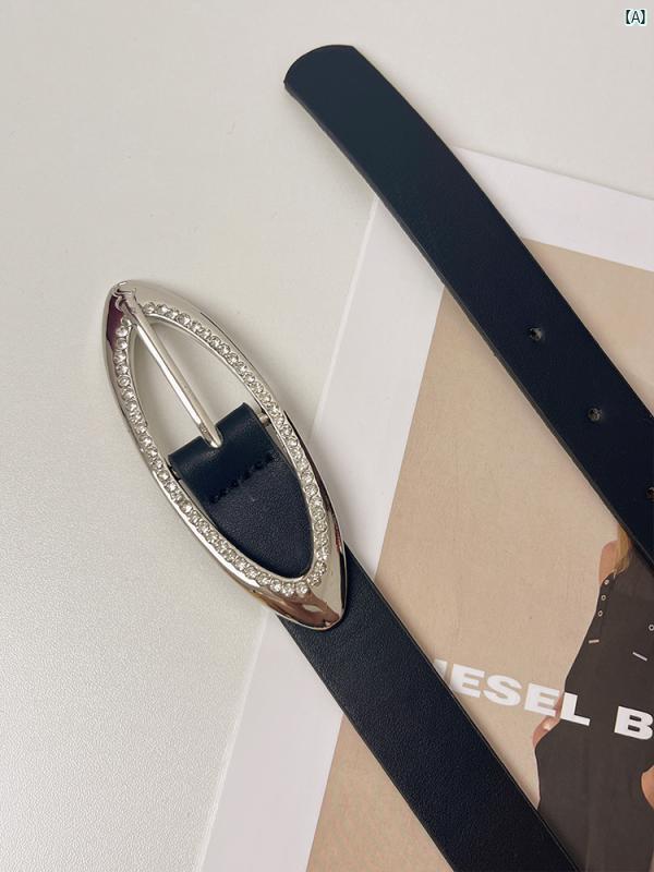 Y2K ファッション　2000 アメリカン レトロ スタイリッシュ ガール y 2 k ラインストーンバックルベル..