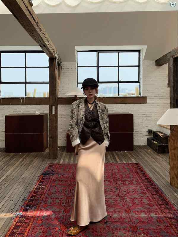 レディース　ファッション　オシャレ　かわいい　綺麗　大人ファッション　Y2K 　個性的　海外風 ファムファタール 100 羊 革 アニマル..