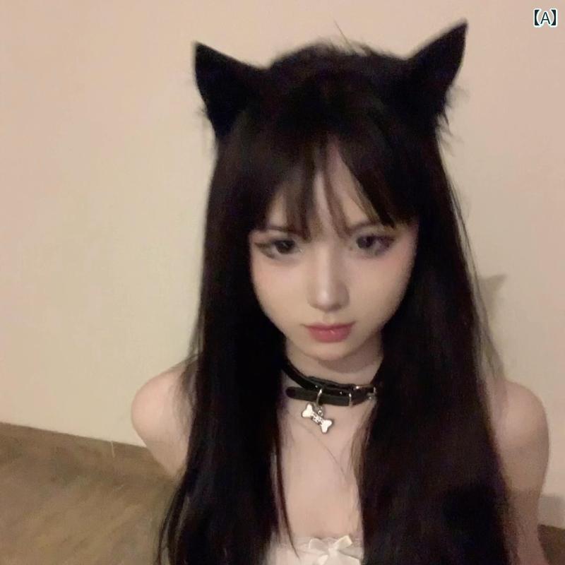 チョーカー レディース ネックレス アクセサリー パンク ロック セクシー 革 レザー 骨 y2k 韓国 ブラック